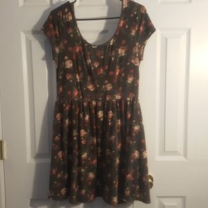 Low cut skater dress